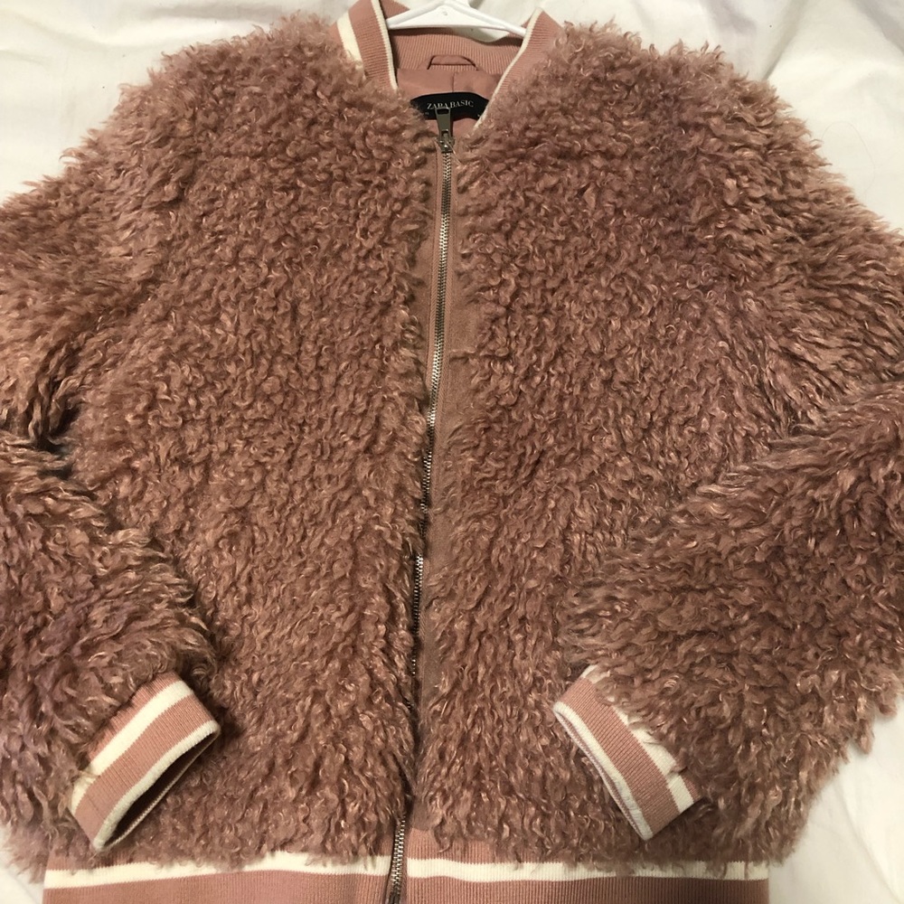 Zara faux fur jacket